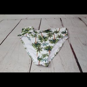 Xhilaration Palm Print Juniors' Bikini Bottom